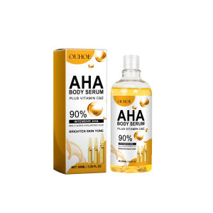 OUHOE AHA Facial and Body Essence 100ml Hydrating Moisturizing Brightening Firming Smooth Skin Essence for Dry Skin