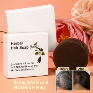 Natural Ginseng Polygonum Polygonum Shampoo Soap Shines Hair Soft and Smooth