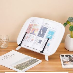 FREMRAG Adjustable Reading Book Stand Foldable Sturdy Riser Simple Ergonomic Book Holder Student Use