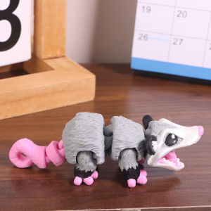 【จัดส่งภายใน 2-3 วัน】 Opossum ของเล่นคลายเครียดพิมพ์ลาย3D แบบประกบสำหรับคลายเครียดและเน้นของขวัญ