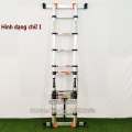 Thang nhôm rút đôi chữ A Nakata NEW, Chiều cao chữ A từ 1m9, 2m2, 2m5, 2m8, 3m2, 3m6, 4m1. Bảo hành 2 năm. 