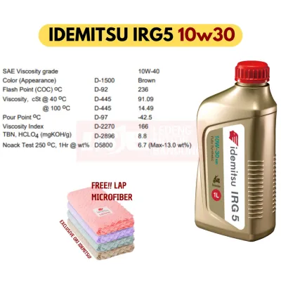 IDEMITSU IRG5 Matic 10w40 10w30 MB 4T 1 Liter Full Synthetic Premium Oli Mesin Motor Matik Motorcycle Oil 1000ml