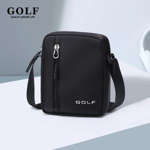GOLF kualiti Mini bahu beg selempang untuk lelaki Black Cross Bag kasual Slim Oxford telefon bimbit kecil Sling Side Bags Man ringan
