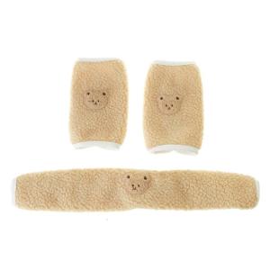 Cartoon Baby Bib Infant Saliva Towel Burping Cloth Strollers Shoulder Belt Sleeve with Armrest Protective Cover Set