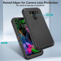 Asuwish Phone Case for LG G8 ThinQ Cell Cover Hybrid Rugged Shockproof Hard Drop Proof Full Body Slim Heavy Duty Mobile Accessories LGG8 Thin Q G 8 LG8 G8thinq LGG8thinq 8G Women Men Blue. 
