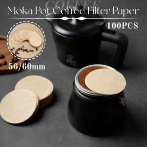100PCS Moka Pot Coffee Filter Paper 56/60mm Espresso Machine Disposable Wood Pulp Filter Paper
