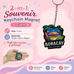 Travel BORACAY Local Places Collectible Mini Keychain Premium Souvenir Travel Gift Key Ring