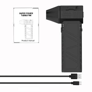 ECILY Mini Turbo Jet Fan Electric Air Duster with 3 Gear Adjustable 130000RPM Wind Speed 52m/s Car Computer Cleaning Blower Tool