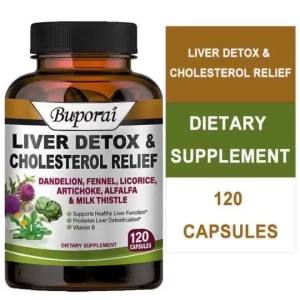 Milk Thistle Liver Detox - Advanced Toxin Flush & Heavy Metal Chelation Support (120 Caps)