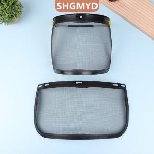 [COD] SHGMYD SPORTS หมวกกันน็อคนิรภัยสำหรับตัดหญ้าในสวน1ชิ้นพร้อมหน้ากากป้องกันตาข่ายเต็มหน้าสำหรับป้องกันแปรงตัดไม้การป้องกันป่าไม้