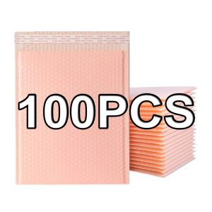 100pcs Bubble Mailer Pouch with Sticky Seal Wrap Envelope Type Waterproof Packaging