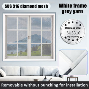 ✨3s Quick Installation✨ window netting magnet window mosquito net magnetic netting window screen mosquito net for window window net jaring nyamuk 35-mesh 蚊纱网
