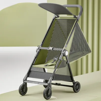 Lightweight sit-down reclining foldable pocket umbrella baby stroller one-button folding travel stroller baby stroller suitable for 1-8 years old