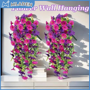 MLADEN Artificial Plant Flower Eucalyptus Hanging Decor Morning Glory Flower Home Garden Wedding Outdoor Decoration