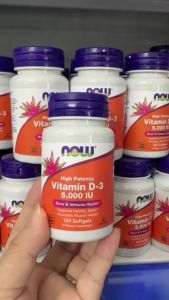 Now Vitamin D3 5000 IU hỗ trợ hấp thu canxi sức khỏe xương tăng cường miễn dịch sức khỏe tổng thể - ✔ Hỗ trợ hấp thu canxi và phốt pho cho cơ thể ✔ Hỗ trợ duy trì hệ xương khỏe mạnh ✔ Vitamin D3 là dạng dễ hấp thu thuận lợi cho cơ thể sử dụng
