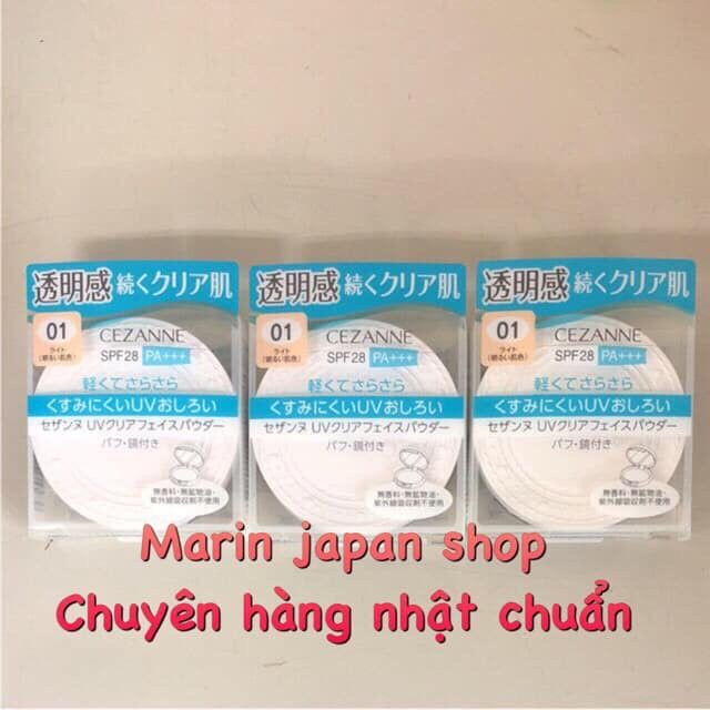 (SALE) Phấn phủ Cezanne UV Clear Face Powder Nhật Bản