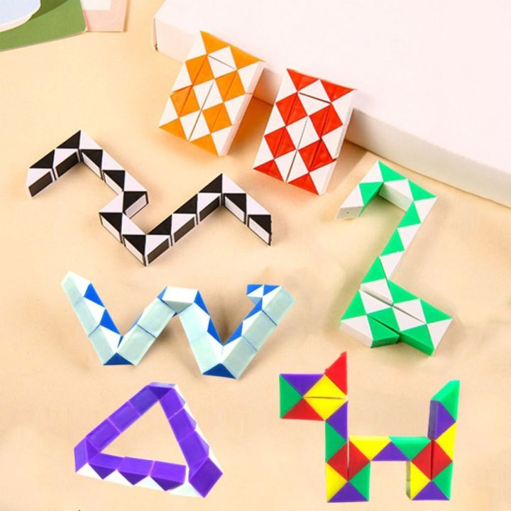 HRFTGHBT Folding Magic Snake Cube Detachable Transformable Cube Magic ...