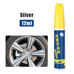 Aluminum Alloy Wheel Repair Kit Silver Touch Up Paint Pen Scratch Remover for Car Rims Auto Refinishing Marker DIY Quick Dry