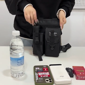 Outdoor Sports Chest Bag for Men Chest Pack Water-resistant Running Vest Bag with Phone Holder for HikingWorkouts