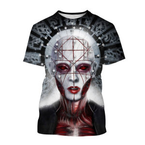 [Local Stock] VCC Summer Fashion Trend Creative 3D Printing Printed Horror Movie Hip-hop Casual Comfortable Printed Short Sleeved Shirt