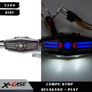 Lampu Stop 3 in 1 5206 plus dudukan plat nomor Stop Lamp sen Universal Stoplamp