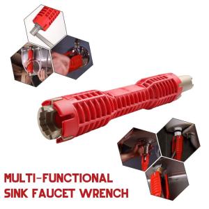 Multifunctional Water Double End Wrench Basin Bottom Pliers Sleeve Bathroom Sink Installation and Maintenance Tool 9102
