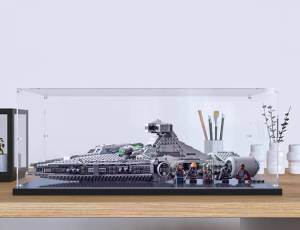 Acrylic Display Case Box 75315 Star Wars Imperial Light Cruiser (Only display case box No blocks Model)