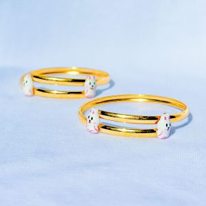 Gelang emas asli kadar 70 16k kelinci line anak baby rabbit 1 gram polos