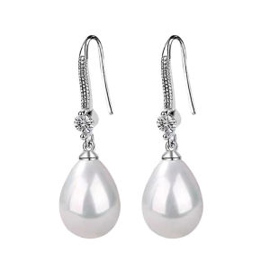 Salime Jewelry for Women Water Drop Earrings for Women Red White Round Oval Earrings Wedding Engagement Valentines Day Gift