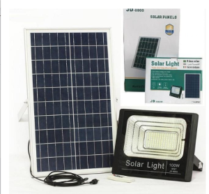 Đèn pha LED năng lượng mặt trời 100W JINDIAN JD-8800L Solar Light - Điện Việt. Tiết kiệm điện năng An toàn khi sử dụng