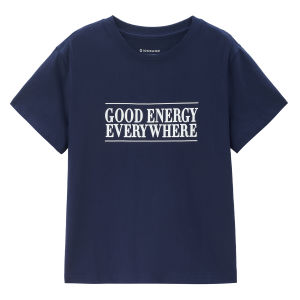 [Online Exclusive - Korea Collection]Giordano Women 100% Cotton Letter Print Short Sleeve T-shirt