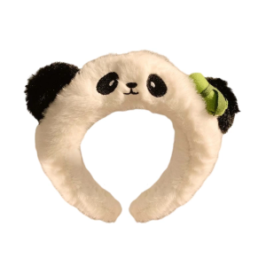Elastic Plush Panda Headbands Creative Pattern Hair Hoop Novelty Girls Hair Hoop for Kids Teens And Adults