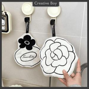 [Creative] Bathroom Double-thickness Hand Towel Home Convenient Hanging Quick-drying Absorbent Hand Towel Kitchen Handkerchief
