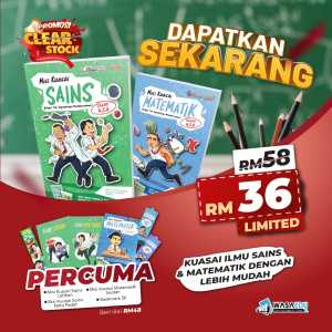MISI KUASAI SAINS (TAHUN 45 & 6) DAN MISI KUASAI MATEMATIK - FREE GIFT BUKU NOTA PADAT BUKU LATIHAN