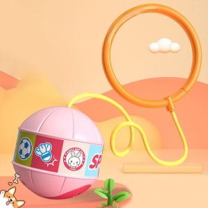 MMLUCK Bóng vòng chân Bóng nhảy chân phát sáng Trên dây Dây nhảy thể thao Bóng nhảy dây Hài Hước Tăng trưởng chiều cao Bóng tập phản ứng Đồ chơi thể thao vui nhộn
