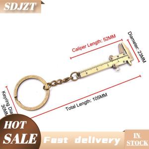 SDJZT Xách tay mini đồ trang sức đo kim loại Cai Trị & Mini Vernier Caliper KEYCHAIN-công cụ tự làm cho các phép đo chính xác