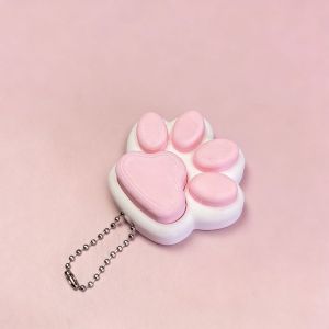 OKKFINE Cats Paw Shape Fidget Keychain Relief Stress 3D Printed Bag Charm Funny Portable Keyboard Clicker Toy Adult Toy