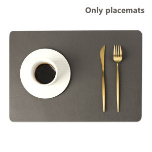 [Alex Do] Hot Sale Double-layer Leather Table Mat Nordic Heat-proof Placemat Insulation Waterproof Oil-proof Table Mats For Home Hotel Decoration