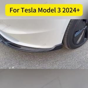 dncnf For Tesla Model 3 Highland 2024 2025 Front Diffuser Bumper Lip Chin Splitter Air Dam Guard Tuning Tuning Accessories 9T1N6