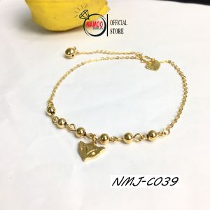 Lắc Chân Vòng Bi Mặt Hồ Ly C039