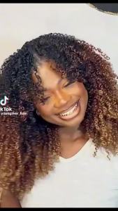 Afro Kinky Curly Clip In Hair Extensions 120G 8Pcs/Set Raw Virgin Human Hair Highlight Brown Color Afro Curly Hair Extensions