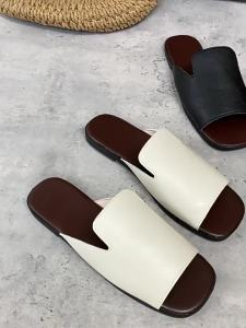 [Free Shipping] Plus-Size 2025 Summer New Fashion Simple Versatile Casual One-Strap Flat Sandals For Women