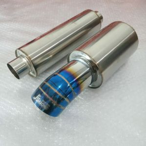 Knalpot Mobil RACING JS Racing Blue Murah Suara Bass Kering UNTUK SEGALA JENIS MOBIL