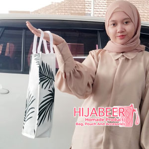 Tas Jinjing Botol/ Tumbler Bag 15 L Bahan Kanvas Motif Daun