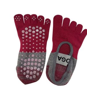 SGFDD Low-ankle Ladies Yoga Socks Boat Sock with Elastic Band Five Finger Socks Sweat-absorbing Cotton Five Toes Sports Socks Fitness