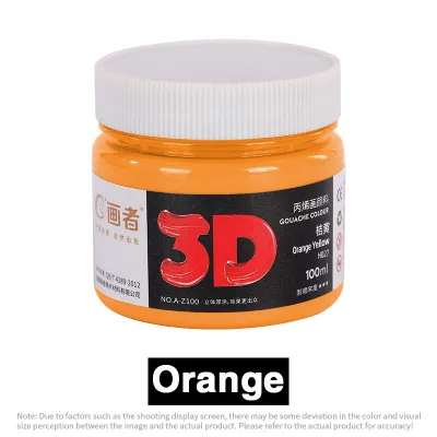 100ML Acrylic Paint Set Painting Textile Fabric paint clothes Glass Art Pigment pintura poster paint