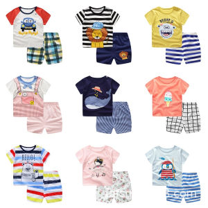 XUXIN 0-4Y Boy Girl Cotton Terno Many Design Random Given Clothes for Kids Fashion Shorts Set Summer Tshirt