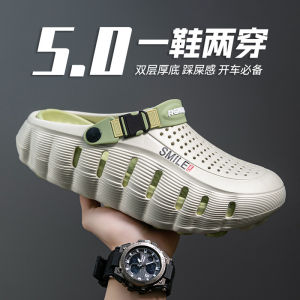 Free Shipping MenS Summer Breathable Non-Slip And Odor-Resistant Slip-On Sandals Designed For Driving Outdoor Activities And Casual Wear