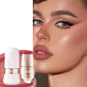 Makeup Blush Cream Stick Waterproof Long-Lasting Lip Cheek Eye Multi-Use Stick Nude Makeup Easy Color Brightening Skin Tone