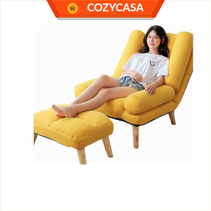 【COZYCASA】F5 Foldable Lazy Sofa Chair / Sofa Bed with Leg Rest